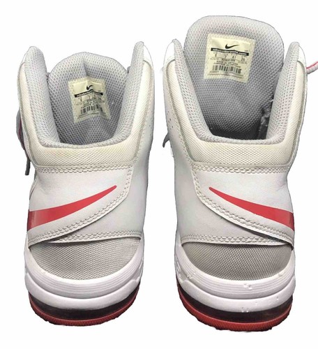 Size 8 Nike Air Max Actualizer II Men Basketball Shoe White Red Wolf Gray No Box - Imagen 6 de 9