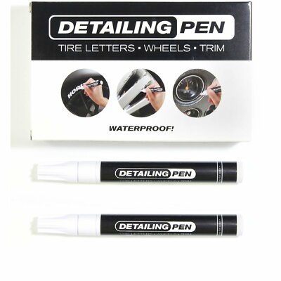 2X White Tire Ink Permanent Marker For Tire Lettering Paint Pen USA Seller SUV