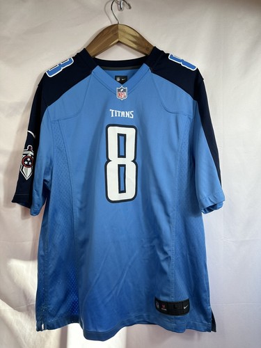 Nike Tennessee Titans Jersey Mens Large Blue Marcus Mariota NFL Football Men