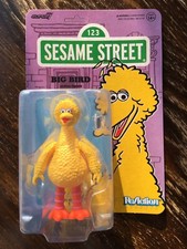 SUPER 7 SESAME STREET BIG BIRD ReACTION FIGURES UNPUNCHED WAVE 3