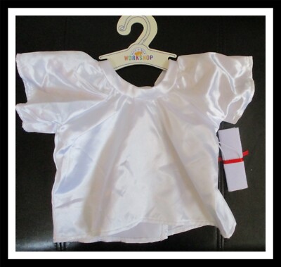 Build A Bear Workshop White Graduation Gown Robe & Diploma USED