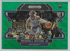2022 Panini Prizm Draft Picks Wendell Moore Jr. Green Prizm Variation Rookie RC