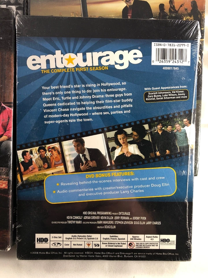 DVD Entourage Seasons 1-3 dvd Sets HBO TV Series 10 Discs Lot of 4 Mark Walberg - Image 3 of 4
