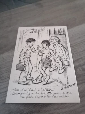 CPA GERMAINE BOURET (publicitaire illustrateur no poulbot Germaine Bourret) - Photo 1/2