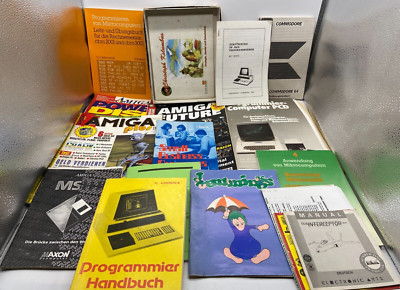 #SE3212# Sammlung Commodore CBM PC Computer Zeitschrift Bücher *RAR* Vintage
