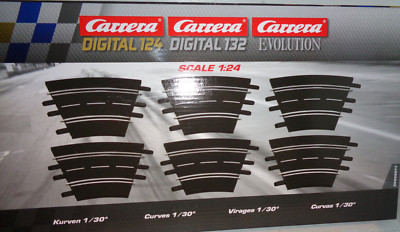 Carrera Digital 132,124,Evo,  20020577 Kurven 1/30° (6)
