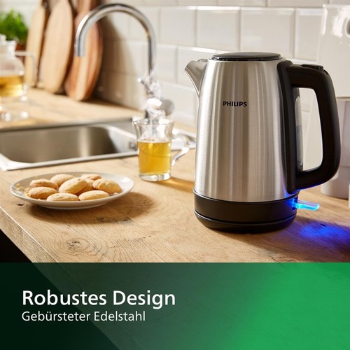 Wasserkocher Edelstahl 1,7L, Leuchtanzeige,360°-Basis,Mikro-Sieb-Fillter - Bild 3 von 6