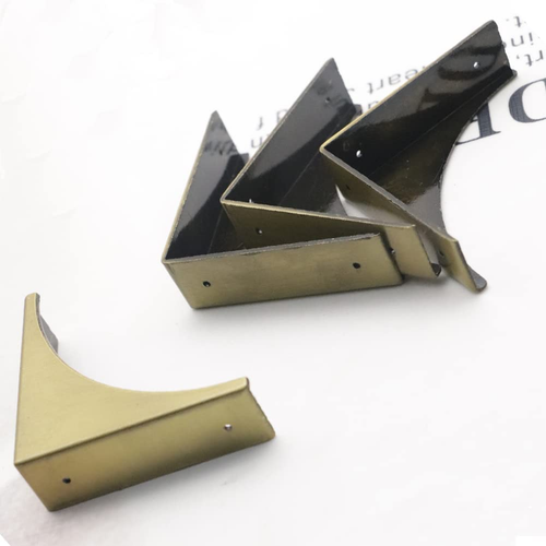 Box Corner Guard 4 Pcs Brass Vintage Box Corner Protector Decorative Safety A... - Picture 3 of 5