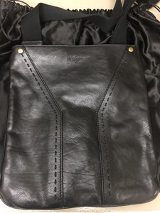 Ysl Saint Laurent Black Leather Mens Shoulder Bag Collection Muse Ebay