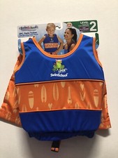 Swim School 2 Piece Swim Trainer With Matching Swim shorts Level 2 Age 4-6 BLUE