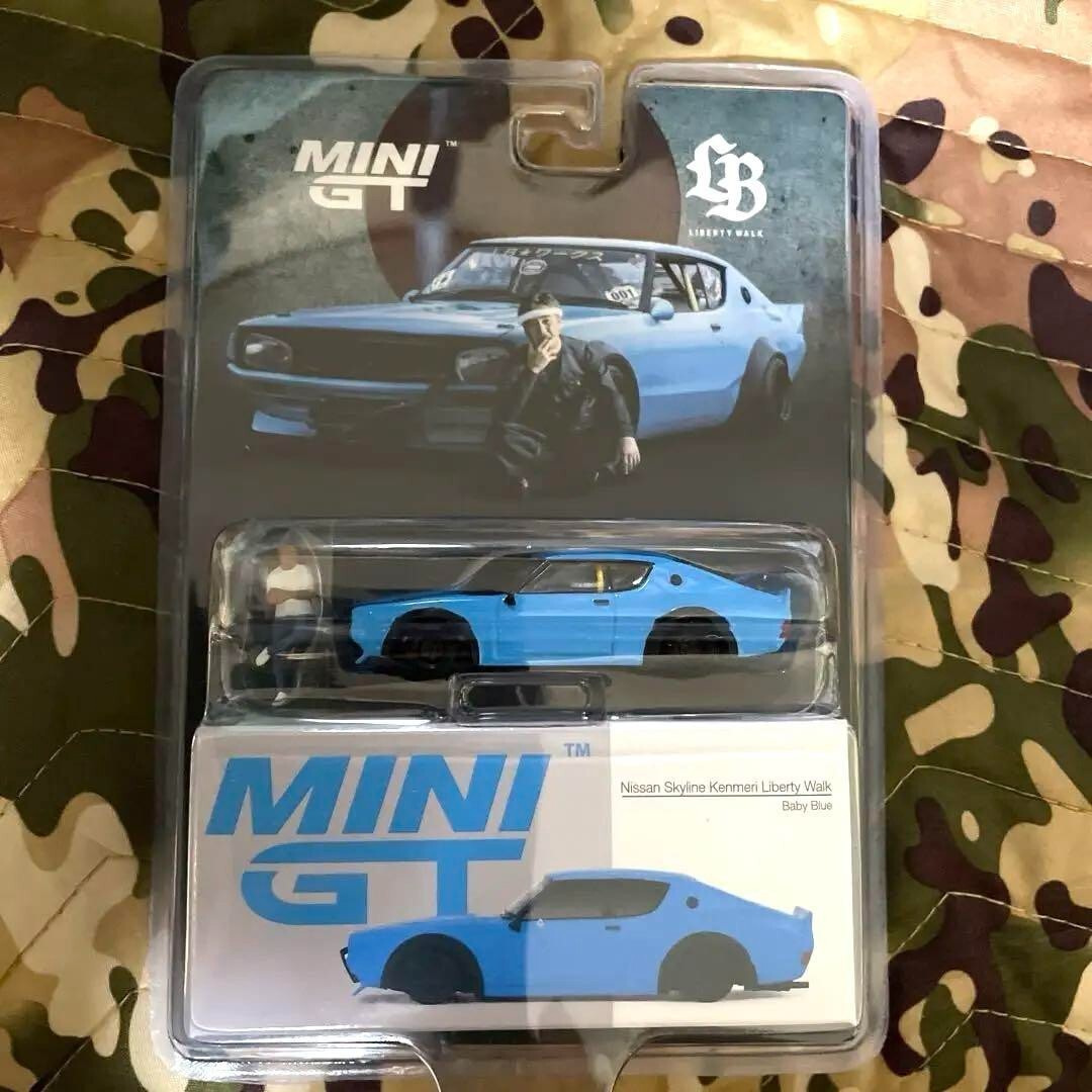 希少！MINI GT Nissan Skyline Kenmeri Mini GT Nissan Skyline Kenmeri Liberty Walk - Matte Black