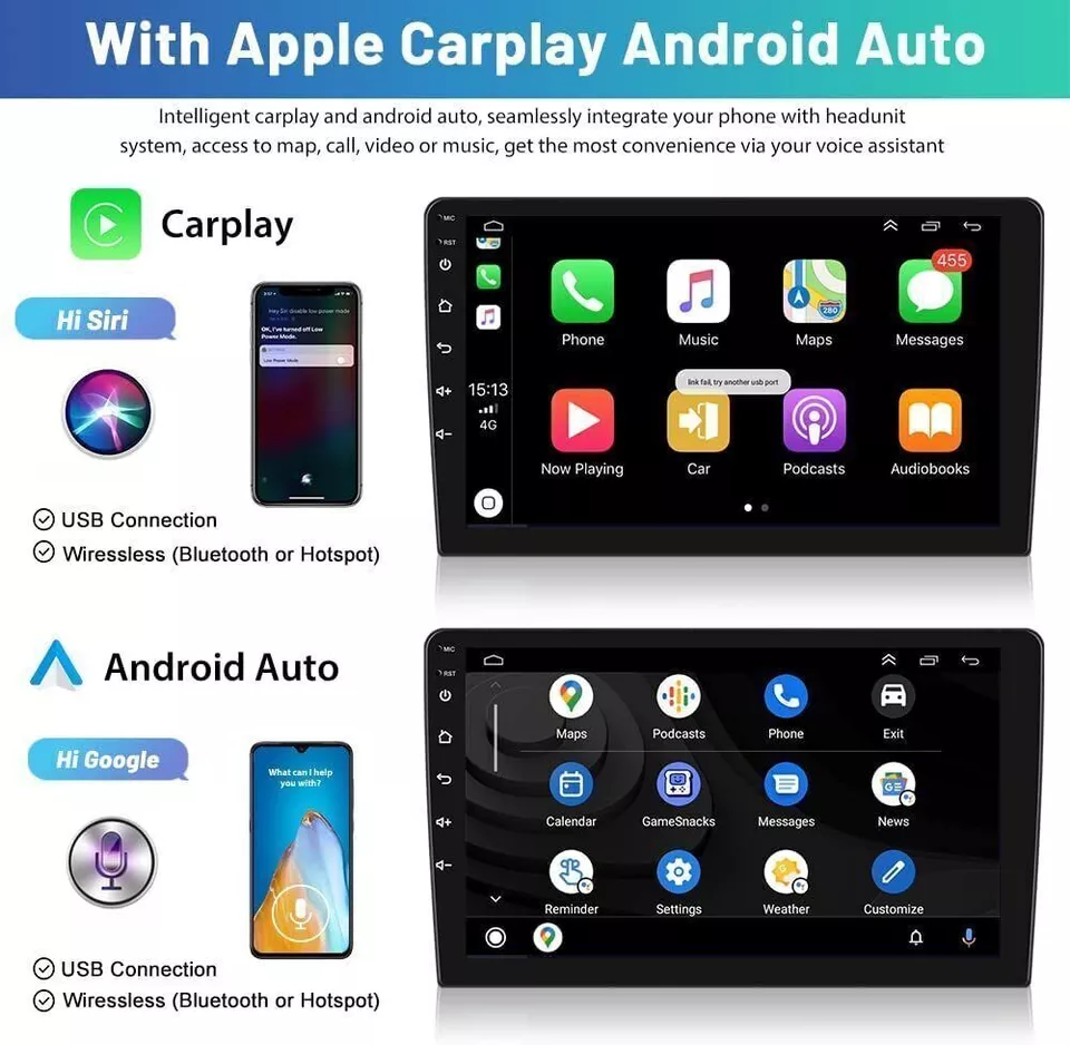 Apple Carplay For Toyota Yaris iA 2017 2018 32GB Android 13 Car Stereo Radio+CAM - Image 4 of 4