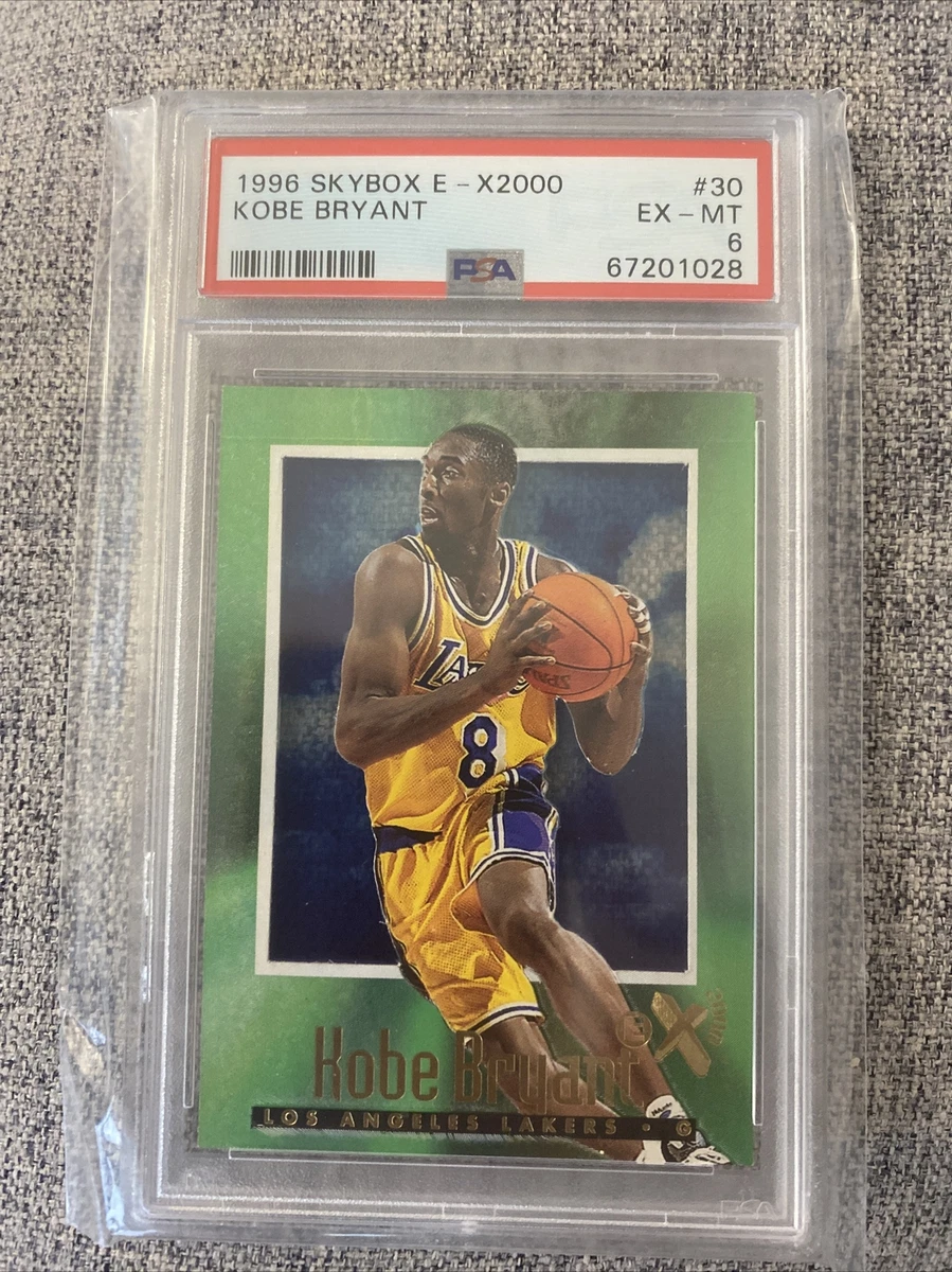 1996-97 Skybox E-X2000 #30 Kobe Bryant Rookie RC PSA 6 Los Angeles
