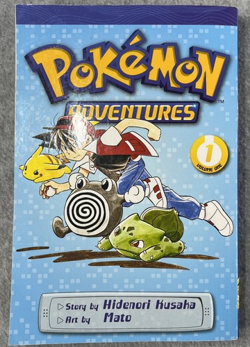 Pokémon Adventures Gold/Silver Manga Books Lot Vols. 1-14 H. Kusaka (#7 Damaged) - Foto 2 di 18