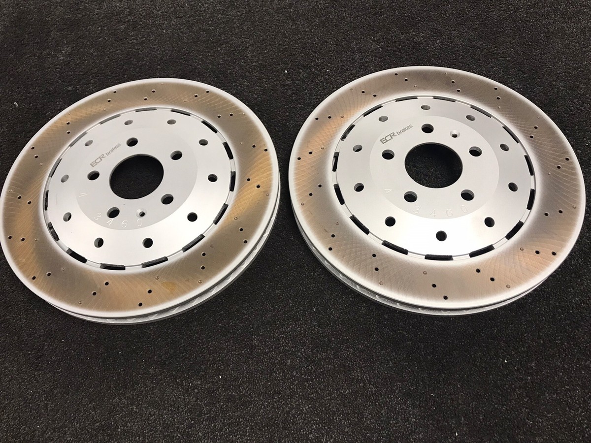 FOR AUDI R8 2007-2012 REAR BRAKE DISC PAIR LEFT RIGHT 420615601F 