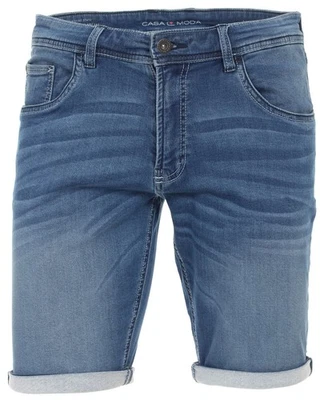 Casamoda Jeans Shorts Bermuda Stretch blue Denim Saumumschlag Gr. W30-W44 INCH - Bild 1 von 4