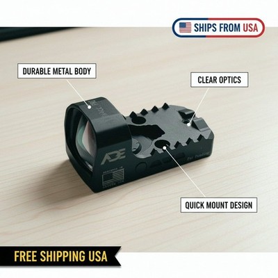 ADE NUWAcc PRO RD3-021c Green Dot Sight RMRcc Footprint Motion Awake