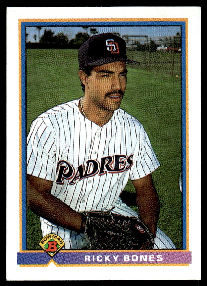 1991 Bowman Ricky Bones San Diego Padres #643 15153
