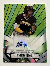 2023 Bowman Draft Dillon Head Auto /75 Stained Glass Lava #BGA-DH Padres