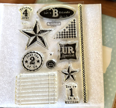 CTMH C1475 U R SPECIAL WORKSHOP STAMP ~STAR, JUST THE 2 OF US