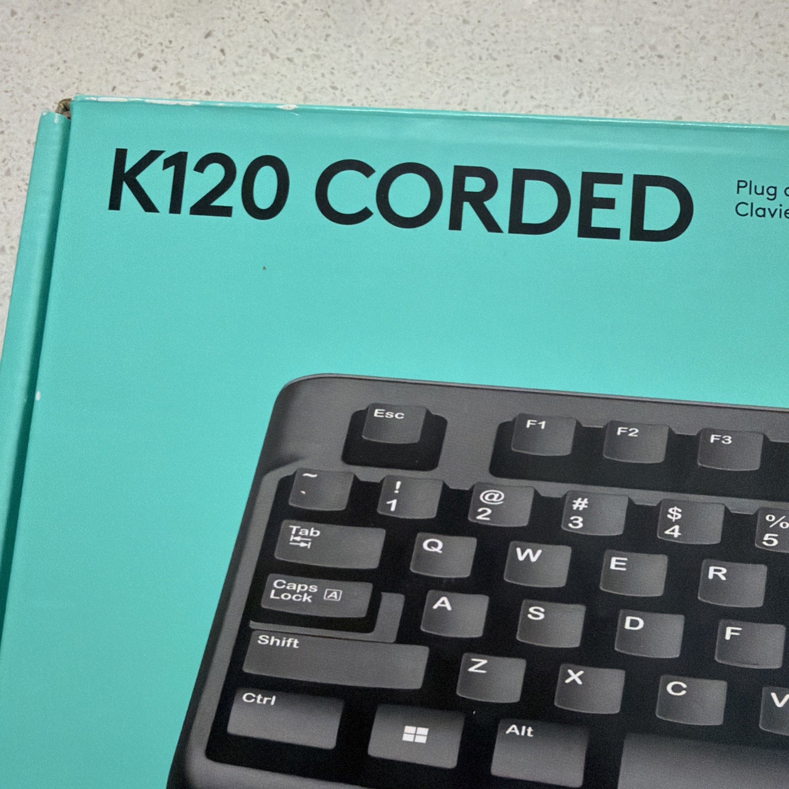 Logitech K120 USB Keyboard for PC - Black