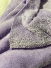 Lavender minky polyester fleece fabric 36" by 32" very soft on both sides