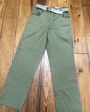 Vtg W/belt Boy Scouts of America Pants Men's 26x 26 Green Retro Uniform Gorpcore