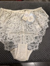 Christian Dior Intimates Panties White Lace Front L NWT