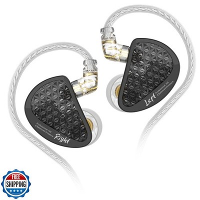 Linsoul KZ AS16 Pro Wired Earbuds, 16BA Balanced Armature Drivers Earphones H