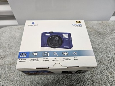 Minolta MND25 48 MP Autofocus / 4K Ultra HD Camera w/Selfie Mirror Magenta