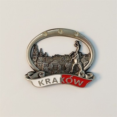 Poland Krakow landmark Tourist Travel Souvenir 3D Metal Fridge Magnet Craft Gift