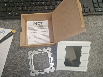 MDT BE-GT20W.02 Glastaster II Smart, Farbdisplay, Weiß