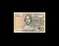 1996 SWEDEN 50 KRONOR **Earlier Issue** (( EF ))