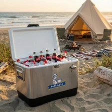 Yakimoto 51L/54Qt Heavy-Duty Insulated Portable Ice Chest Box,for Beach Party