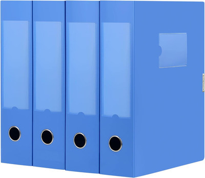 A4 Storage File Boxes Plastic Archives Cases with Lid, File Folder Organizer Doc