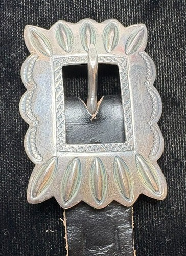 Vintage Sterling Silver Concho belt