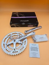 NOS NUOVO NUOVO CON SCATOLA pedivella Campagnolo Champ Triple 175 mm 9 scomparti no racing T crank set