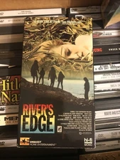 THE RIVER'S EDGE 1987 VHS KEANU REEVES, CRISPIN GLOVER 80s CULT RARE GREAT SHAPE