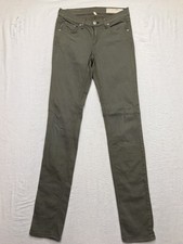 RAG  BONE The Skinny Jean Women 26 28x31 Military Olive Green Stretch
