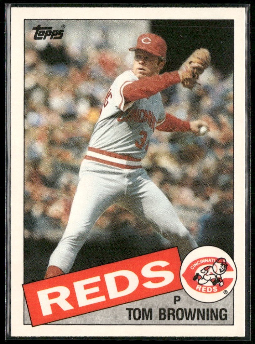 1985 Topps Traded #11T Tom Browning Cincinnati Reds RC