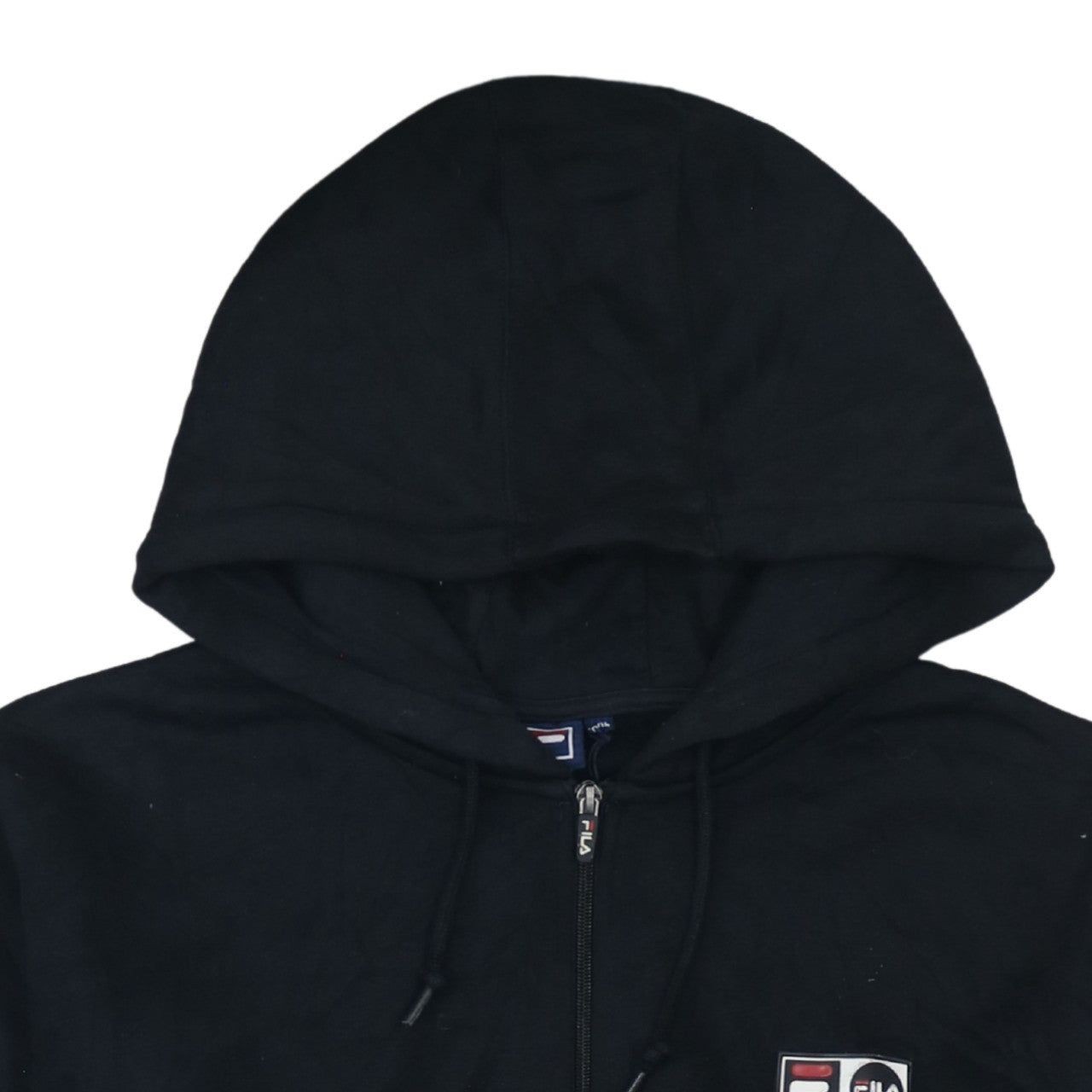 FELPA CON CAPPUCCIO VINTAGE FILA NERA DONNA 2XL