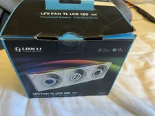 LIAN LI UNI FAN TL LCD 120mm RGB White 3-Pack Case Fans Kit 12TLLCD3W