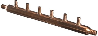 SharkBite 3/4''  x 1/2'' Open Copper PEX 6 Port Manifold Crimp 22788A