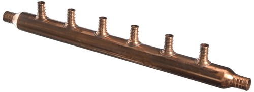 SharkBite 3/4"  x 1/2" Open Copper PEX 6 Port Manifold Crimp 22788A