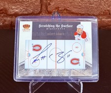 2010-11 Crown Royale Scratching The Surface Scott Gomez Auto /100 Canadiens #88