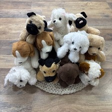 Aurora Flopsies Puppy Dog Plush LOT 10 Mixed Breeds 8" Stuffed Animals READ