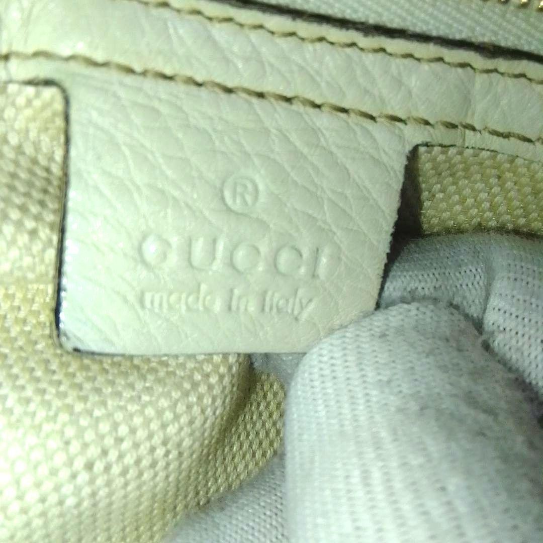 GUCCI Soho Tote Bag Leather Beige Fringe Charm Authentic B Grade thumbnail 4
