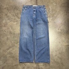 Vintage Levis Carpenter Jeans 36x32 Blue Baggy Wide Leg Loose Skater Faded Y2K
