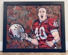 Pat Tillman Arizona Cardinals 18’’H x 22’’W Acrylic Canvas Art  *Awesome Piece*