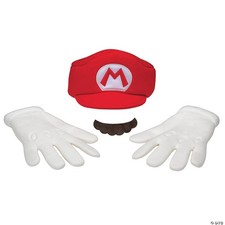 Disguise Mario Adult Costume Accessory Kit, Official Super Mario Costume with